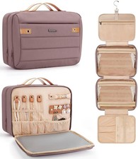 Women's Hanging Toiletry Bag, Waterproof Travel Cosmetic Organizer with Jewel...