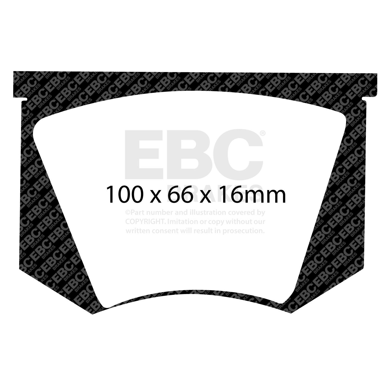 EBC DP4100R BRAKE PAD SET DISC BRAKE Front