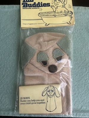 Vintage RARE Baby Einstein Sudsy Dog Puppet Tub Buddies L&L First Gen