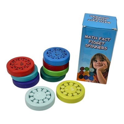 18pcs Math Fact Fidget Spinners Fidget Spinner Toy Number Fidget Toy For Kids