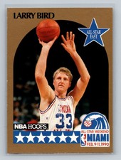 Larry Bird 1990-91 Hoops #2 Boston Celtics