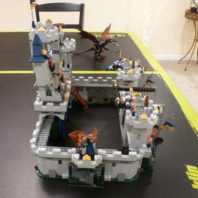 Lego King's Castle Siege 7094 Castle Fantasy Era 100% Complete Dragon Knight Set