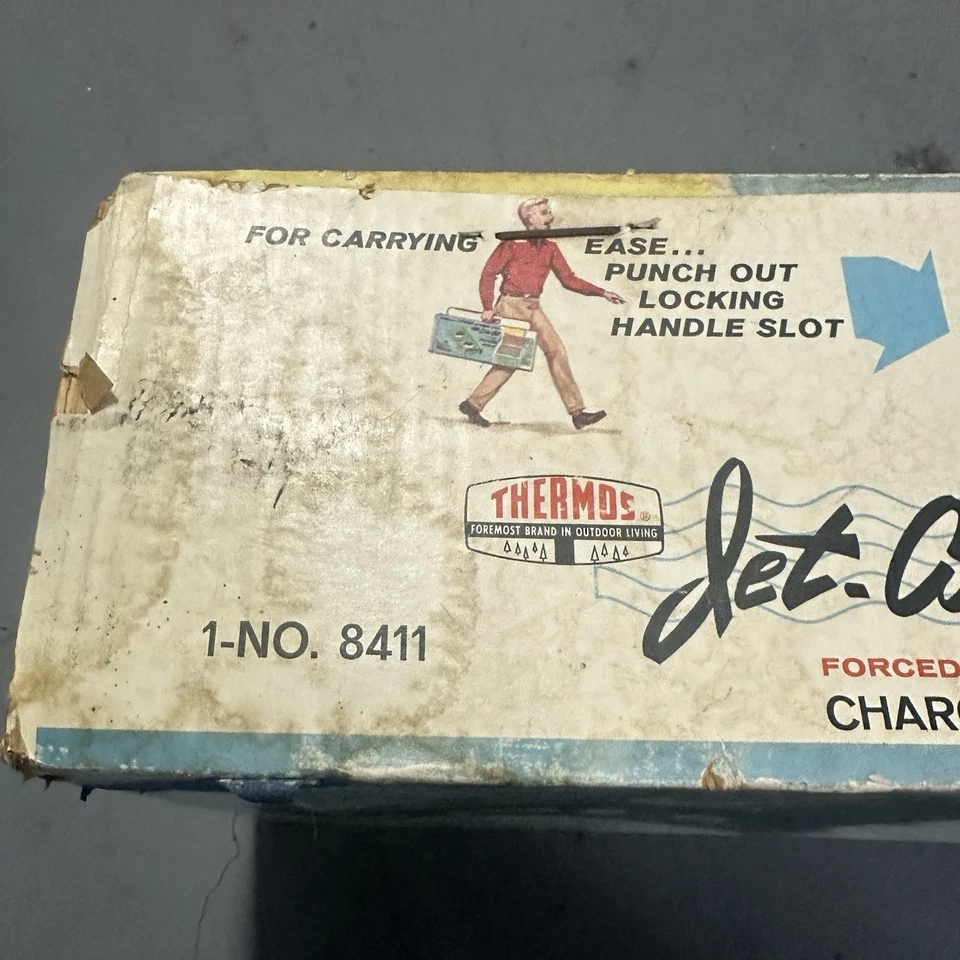 Casa rodante cámper Mid Century termo a chorro aire tiro forzado carbón campamento estufa Airstream Foto 4 de 4