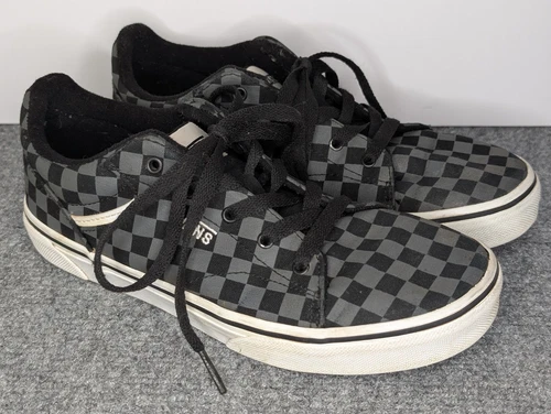 Scarpe Vans Seldan a scacchiera nero pewter giovani taglia 5 donna taglia 7