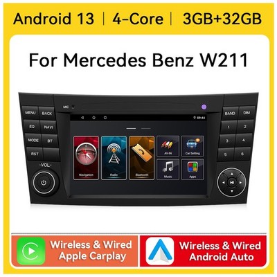 Für Mercedes Benz E-Klasse W211 Autoradio Android 14 Screen GPS Navi Head Unit