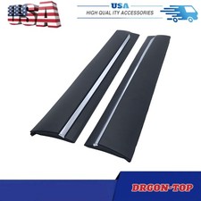 Front Lower Door Molding Trim Wchrome Left Right Side For 2019-22 Honda Pilot