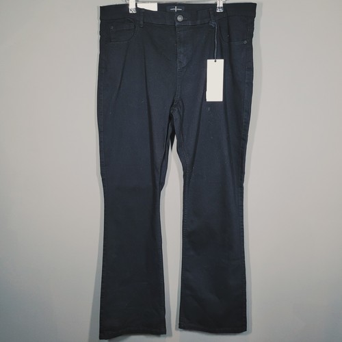 BNWT NEW JASPER CONRAN LADIES JEANS 18 BLACK R DESIGNER PLUS Bootcut HG46 - Picture 2 of 12