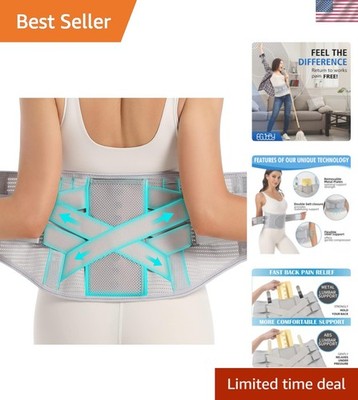 Back Brace for Lower Back Pain - Lumbar Support with Bionic Support System, A...