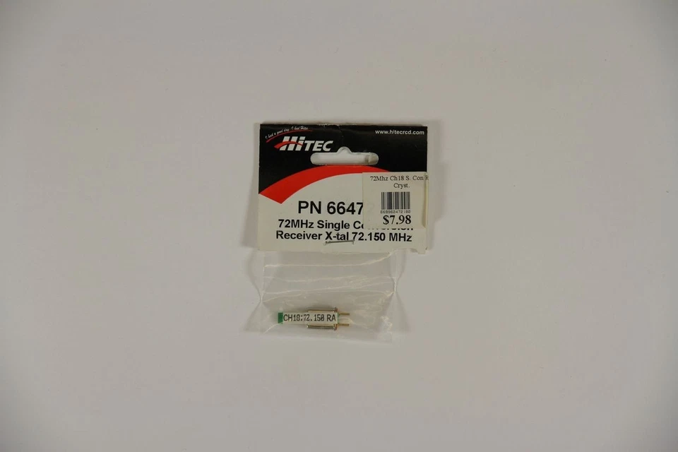 Hitec RC Receiver Crystal 72.150MHz CH18 Single Conversion AM/FM 6647218 - Image 2 of 2