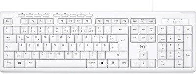 Rii Kabelgebundene Slim Business-Tastatur (USB) für Computer, Laptop (Windows