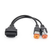 2-in-1 OBD2 Adapter Cable for 4pin 6pin Motorcycle Diagnostic 2-in-1 Upgraded