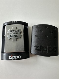 Zippo Feuerzeug Speak your Mind but ride a fast horse Gravur Original mit Etui