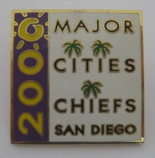 2000 Major Cities Chiefs San Diego Pin -  1 1/8" Square
