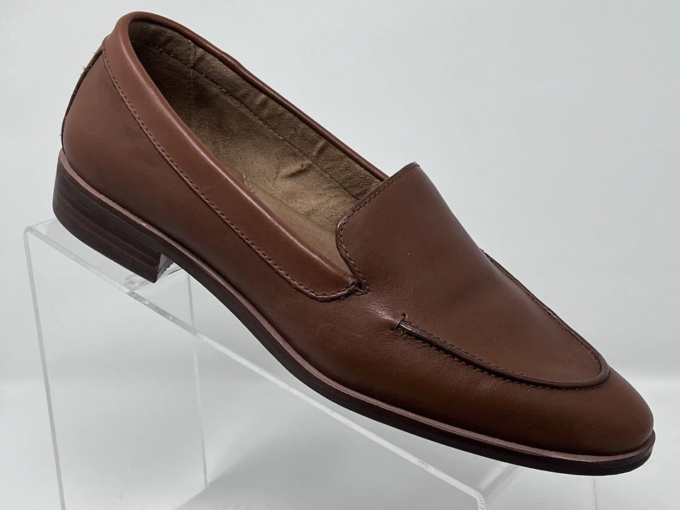 Aerosoles Mujer East Side Mocasines Cuero Marrón Planos Zapatos Sin Cordones Talla 9M Foto 3 de 4