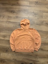 Women  s Orange Nike Pullover Hoodie Size Medium