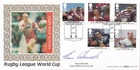 GB Benham 1995 Rugby League FDC - signed by Shaun Edwards