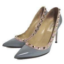 Valentino Garavani Pumps Patent Gray Women's Size EU34.5/US4.5