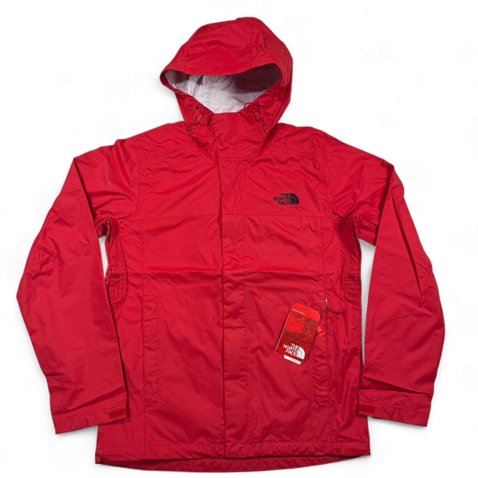 Chaqueta de lluvia The North Face Dryvent para hombre pequeña nueva con etiquetas abrigo de senderismo rojo rabia