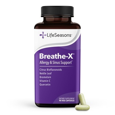 Breathe-X - Allergy & Sinus Relief Supplement 90 Count (Pack of 1), Original