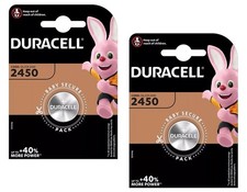 2 x 2450 Duracell 3V Lithium Coin Cell Button Battery DL/CR 2450 Expiry 2029