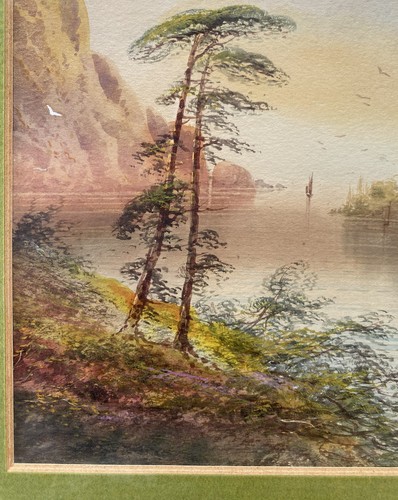 Pair Seascape Watercolours by English Artist Aubrey Hines - Excellent - Picture 5 of 9