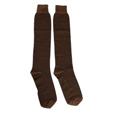 DOLCE & GABBANA Socks Men Brown Viscose Over The Calf Accessory s. Tag L 120usd