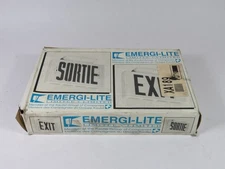 Emergi-Lite EX10W LED Exit Sign White 6-24VDC 120-347VAC  NEW