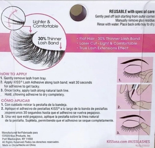KISS Lash Couture Luxtension Lash Extensions Royal Silk Falsche Wimpern Schwarz - Bild 9 von 9