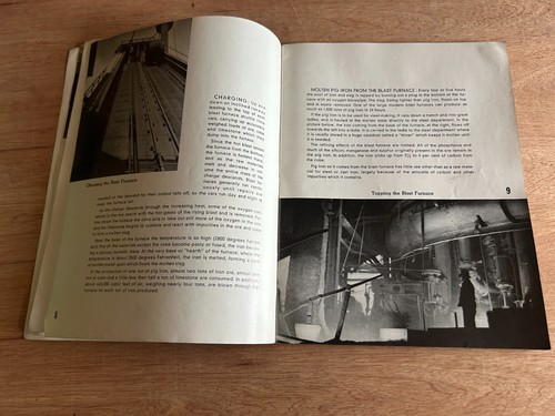 Folleto Picture Story Of Steel American Iron And Steel Institute NY 1938 de colección - Imagen 8 de 24