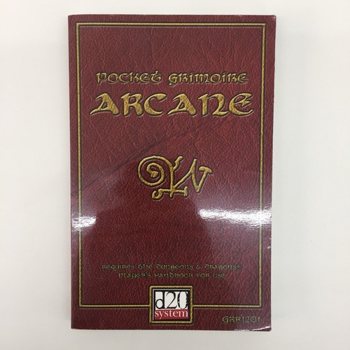 TASCHE GRIMOIRE ARKAN D20 SYSTEM D&D DUNGEONS & DRACHEN GRÜN RONIN GRR1201