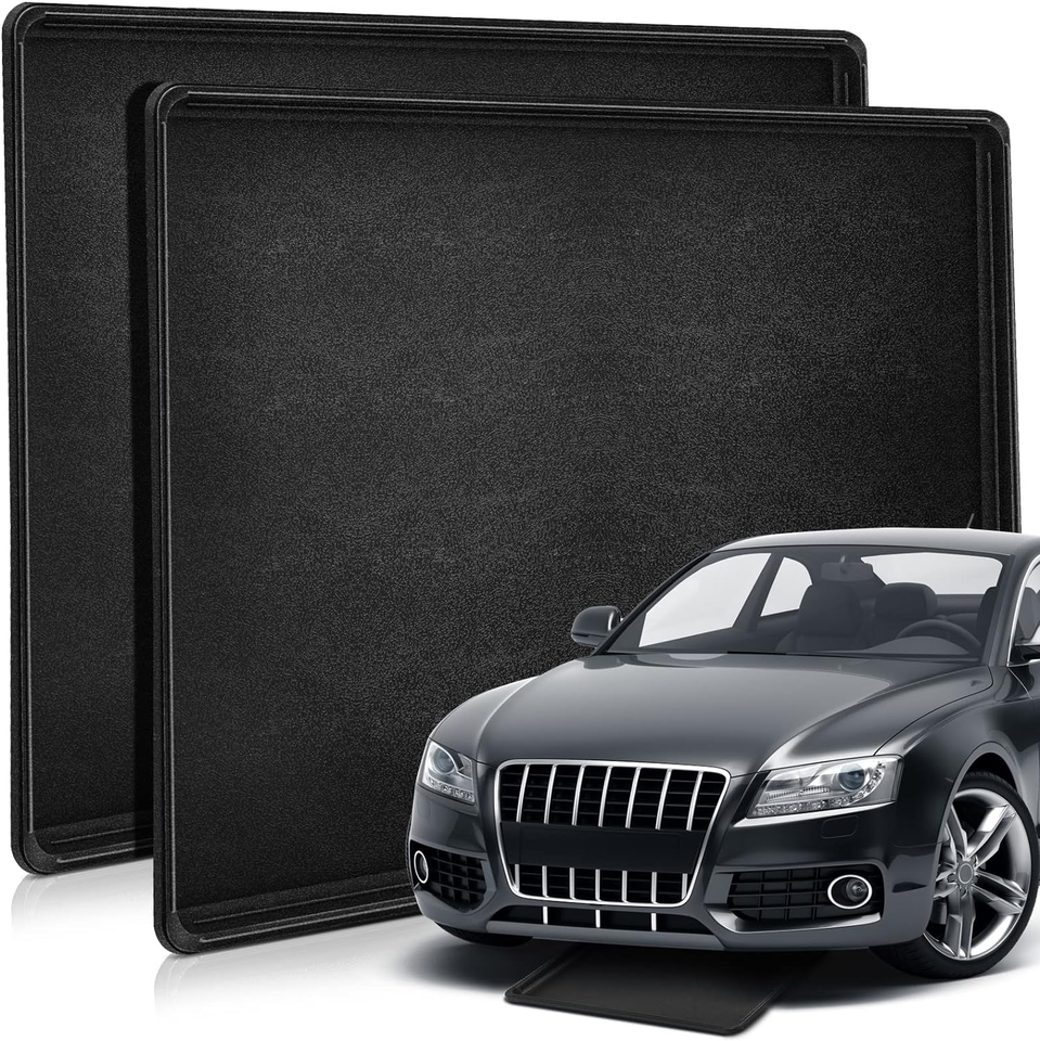 2 Pcs Auto Drip Tray Oil Drip Pan for under Car Plastic Oil Tray to