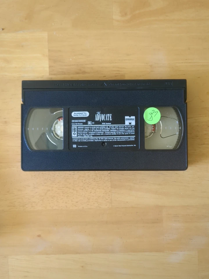 The Advocate (VHS) Colin Firth - Nicol Williamson - Erotic Thriller - HTF - Image 3 of 3