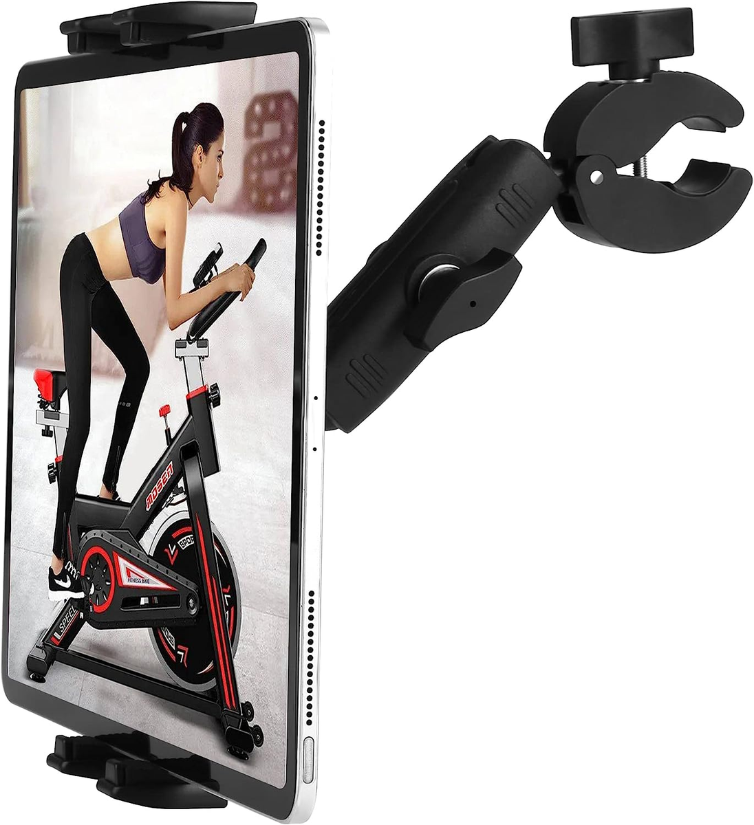 Peastrex Treadmill Tablet Ipad Holder Bike Handlebar Mount Clamp