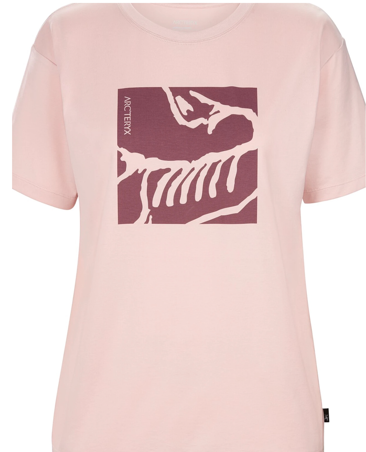 T shirt a maniche corte ARC'TERYX SCHELETILE SS casual donna cotone nuova con etichette