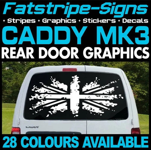 to fit VW CADDY UNION JACK FLAG GB BRITISH UK CAMPER VAN STICKER GRAPHICS DECALS
