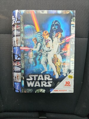 Disney STAR WARS 3D PUZZLE 300 pcs, 12  x 18  Puzzle, Book-Shaped Puzzle TIN NIB