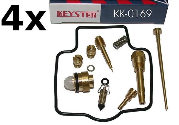 Keyster Vergaser-Reparatursatz,, Kawasaki,Zzr1100 D,Bj. 93-97, 4 Kits, KK-0169-image