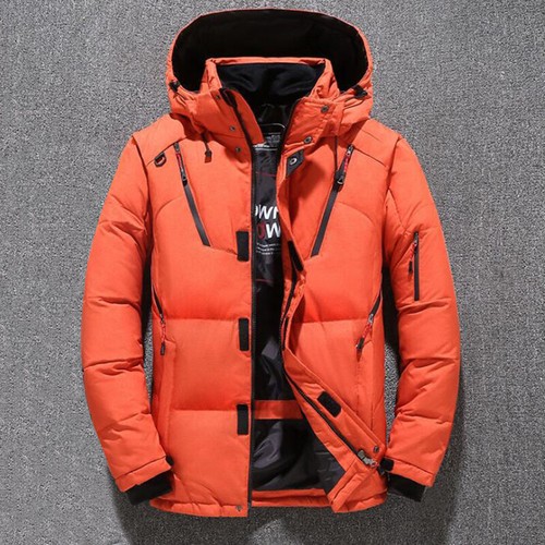 Men's Warm Winter Duck Down Jacket Outdoor Short Thermal Jacket Casual Warm Coat - Picture 15 of 16
