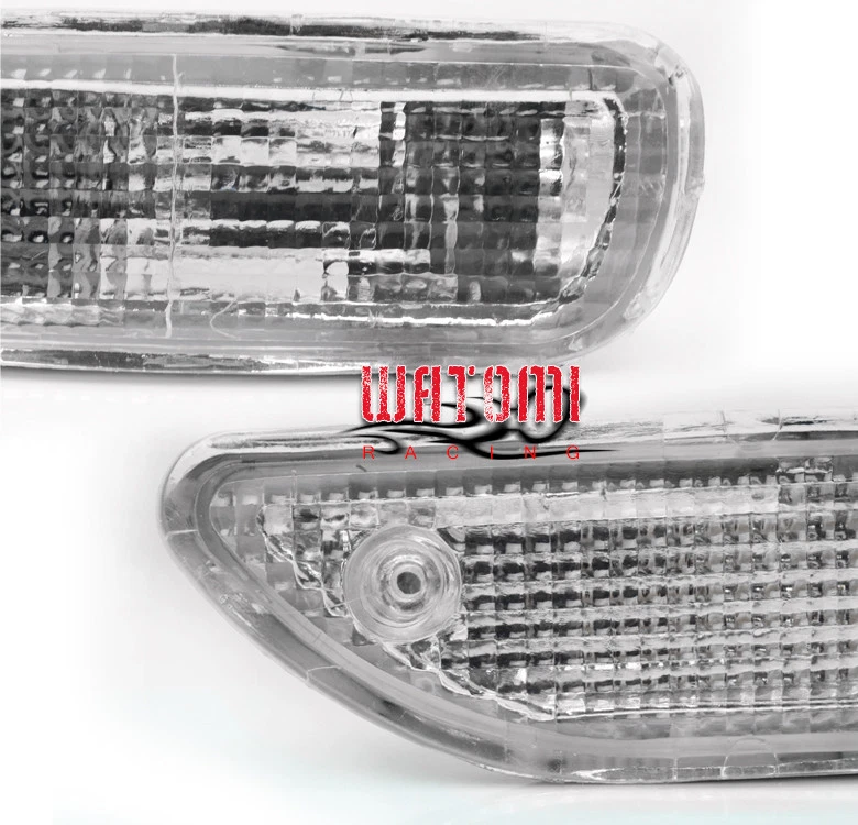 93-97 TOYOTA COROLLA PARACHOQUES DELANTERO LUCES LÁMPARA JDM CROMO SEÑAL APARCAMIENTO 94 95 96 Foto 4 de 4