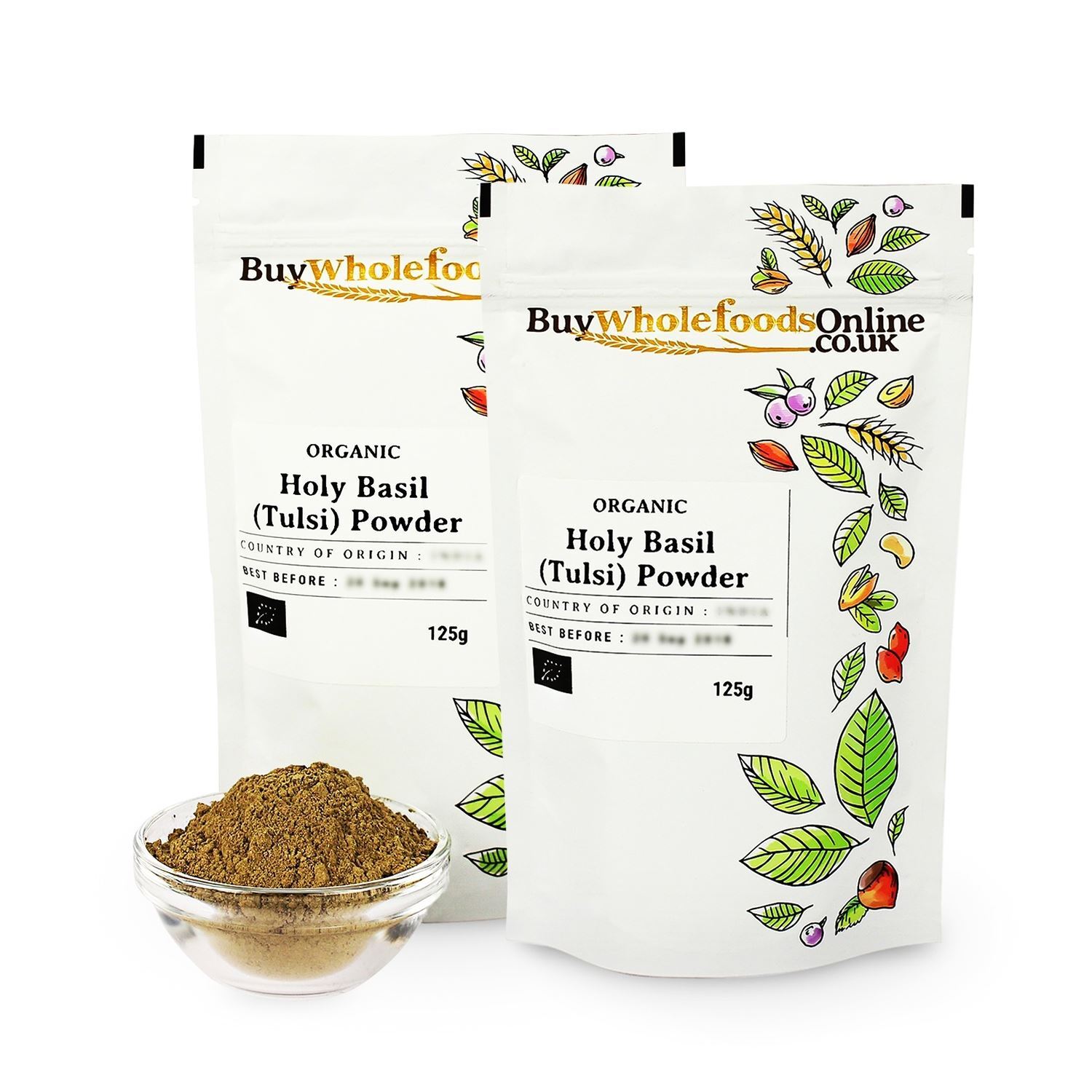 Organic Holy Basil (Tulsi) Powder 250g | BWFO | Free UK Mainland P&P