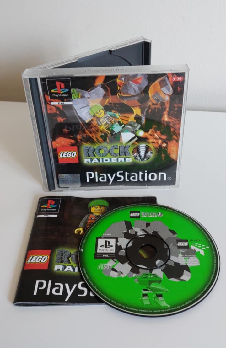 Lego Rock Raiders - Sony PlayStation 1, 1999 With Manual - Free Shipping