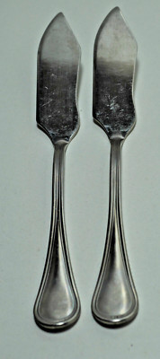 2 Fischmesser abert Edelstahl ITALY 18 / 10