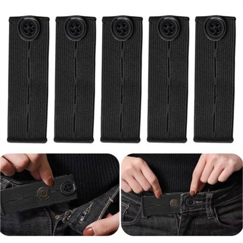 Button Hole Waist Band Extenders, Women Men Trousers Skirt Maternity Expander UK - Picture 8 of 15