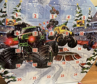New Unopened 2023 MONSTER JAM MINI Advent Calendar Exclusive Holiday Trucks  | eBay