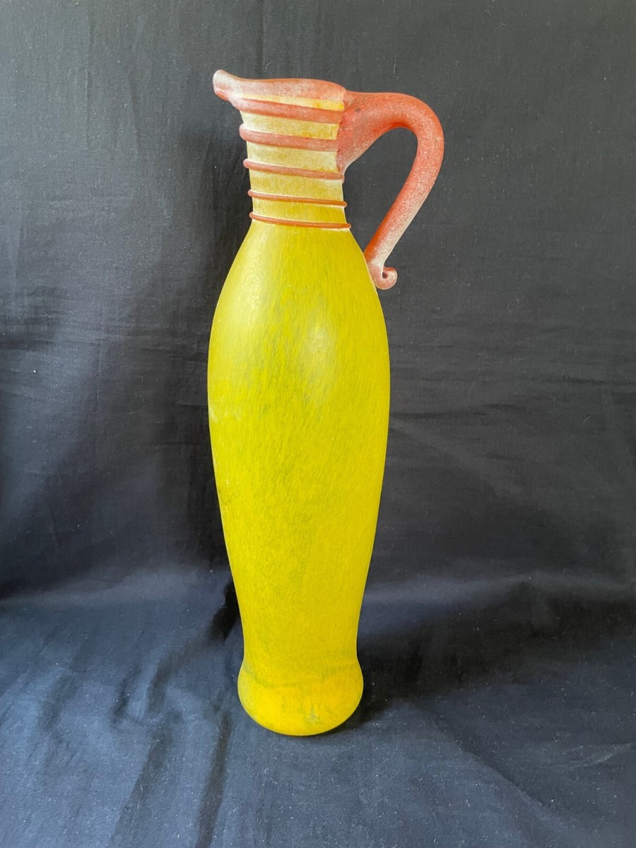 Scavo Glass Murano 1960s Yellow Ewer. Pontil | eBay