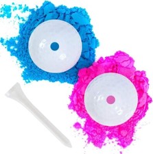 Gender Reveal Golf Balls 1 Pink and 1 Blue Regular Size NEW Open Box WINSHARP 