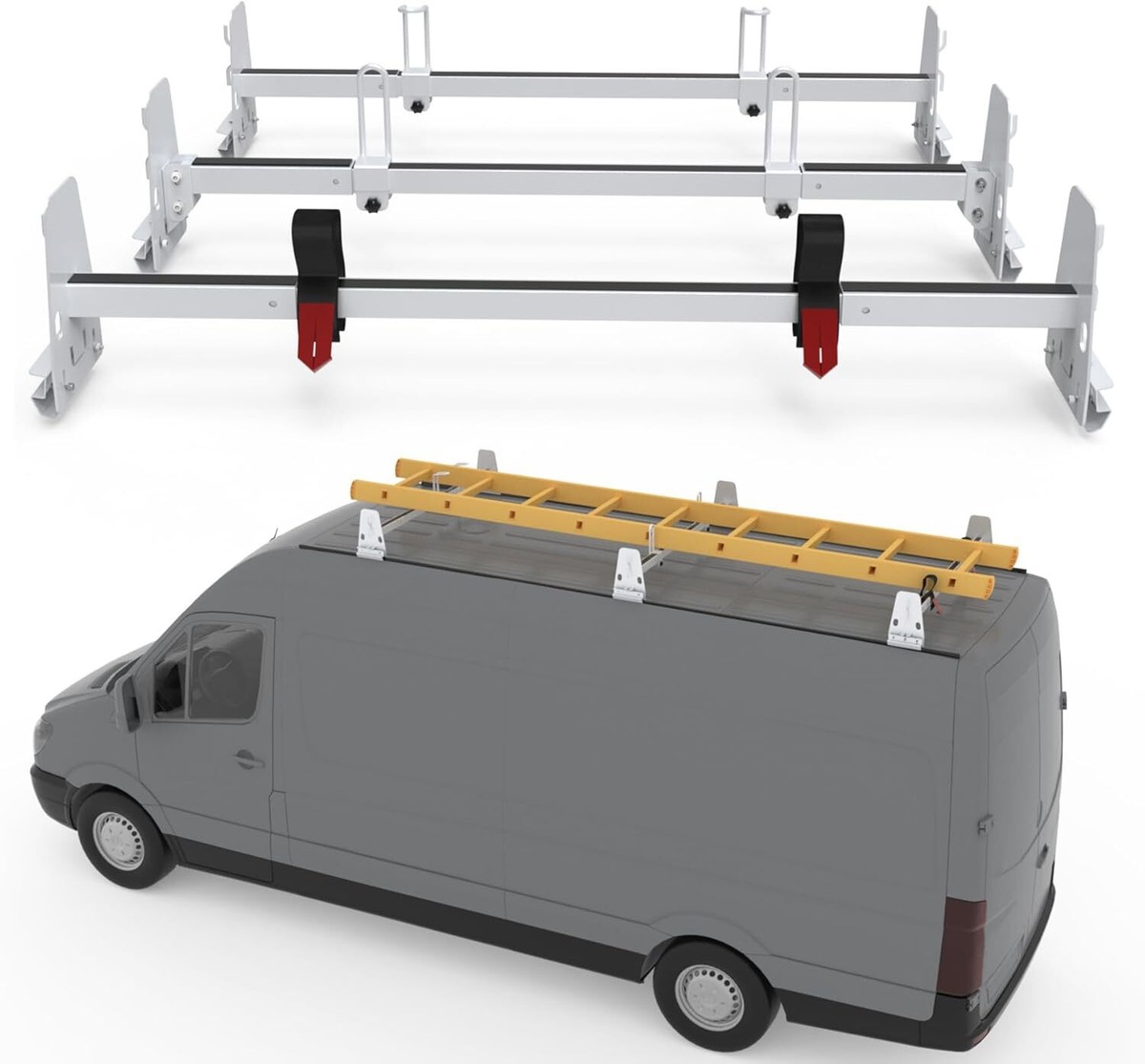 Cargo Van Roof Ladder Racks Fit for Chevy Express GMC Savana Van W