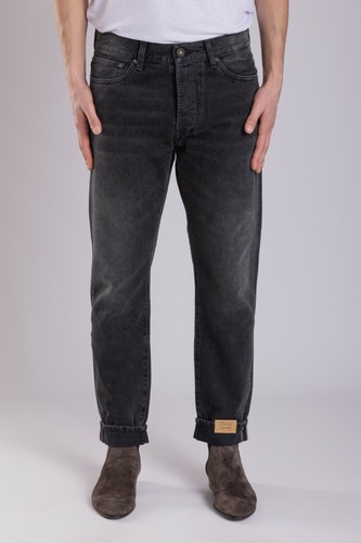Cotton jeans ITALO swr610 Black Relax Fit cimosato Sartoria Italiana -50%  off | eBay
