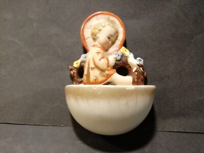 Alter Weihwasserkessel Hummel Goebel Figur 22/0 ''sitzender Engel  Logo  ab 1935