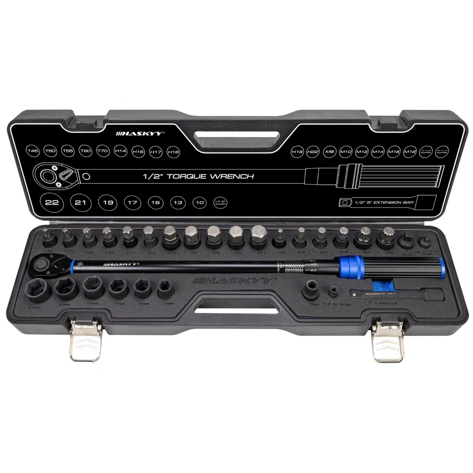 Llaves dinamométricas de 1/2 pulgadas 50-350 Nm Barra de Extensión para Coche - Imagen 1 de 4